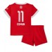 Cheap Bayern Munich Kingsley Coman #11 Home Football Kit Children 2022-23 Short Sleeve (+ pants)